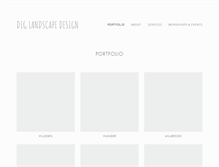 Tablet Screenshot of dig-landscape.com